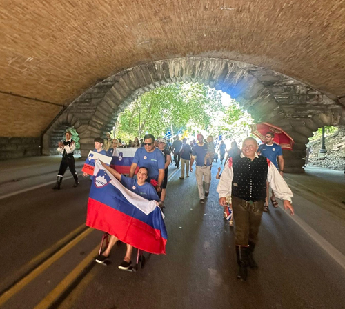 Slovenian Cultural Garden in Parade of Flags at One World Day 2025
