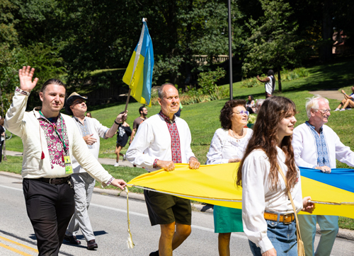 Ukrainian Cultural Garden in Parade of Flags at One World Day 2025