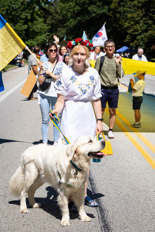 Ukrainian Cultural Garden in Parade of Flags at One World Day 2025