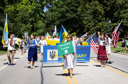 Ukrainian Cultural Garden in Parade of Flags at One World Day 2025