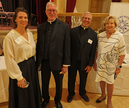 Slovenian Consul Suzana Cesarek, Fr. Retar, Fr. Kumse and Ingrida Bublys