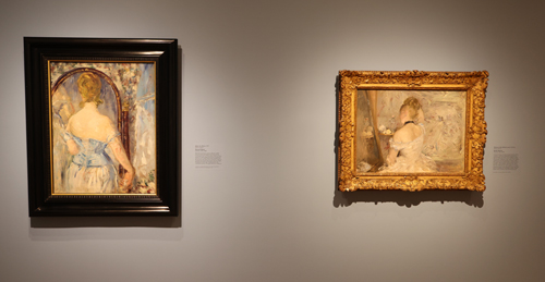 Manet and Morisot paintings of a woman in her boudoir