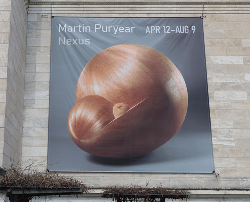 Martin Puryear Nexus exhibit sign at Cleveland Museum of Art
