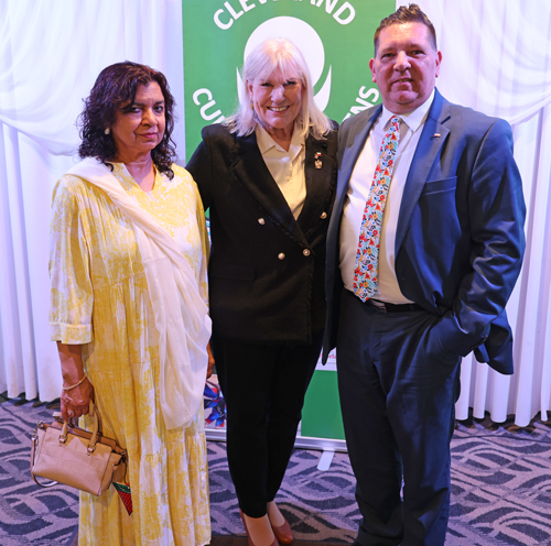 Qaisra Haider, Connie Adams and Ray Vargas