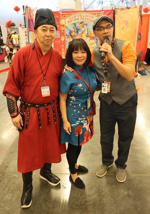 Johnny Wu, Oanh Powell and DJ Chris Rocks