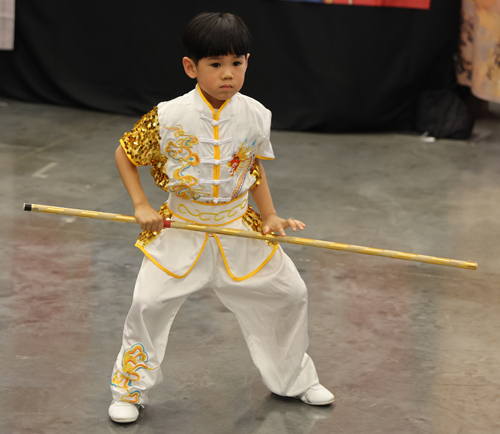 Young boy from Great Wall Kung Fu Center