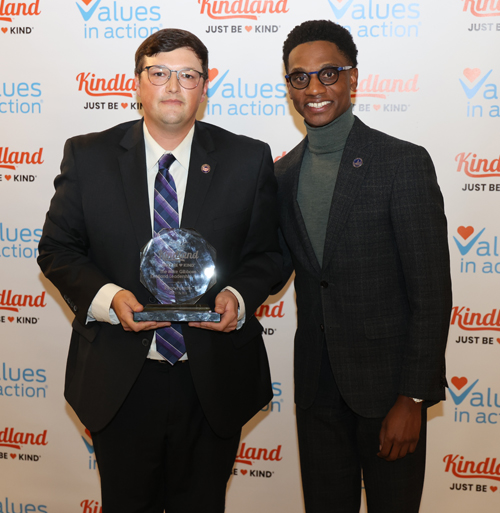 Ryan Puente and Mayor Bibb