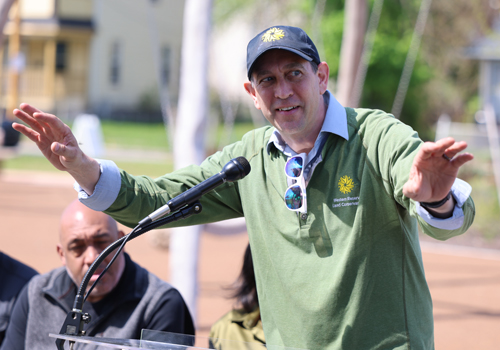Tom Schreiber, Senior Manager of Community Forestry on Arbor Day