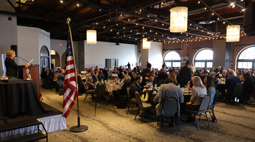 Crowd at Rotary meeting