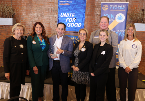 Honoree David Gilbert and Rotary Leaders