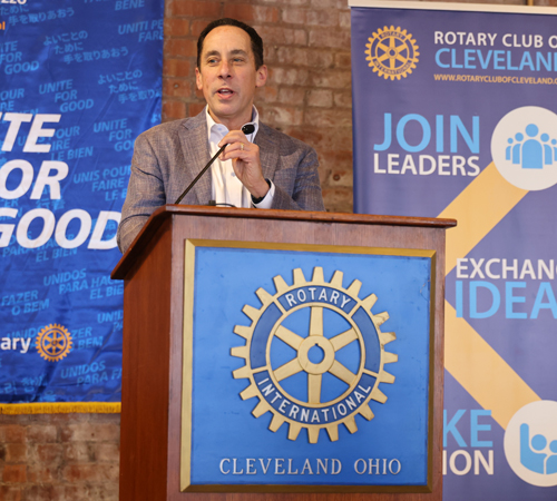 David Gilbert at Rotary of Cleveland