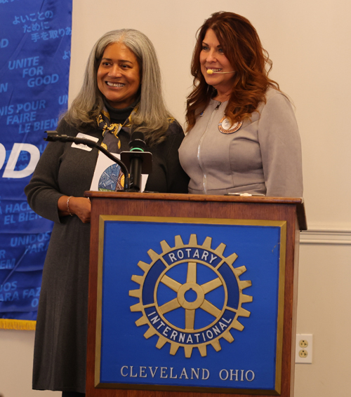 Mayor Sandra Morgan and Laura Gambrell