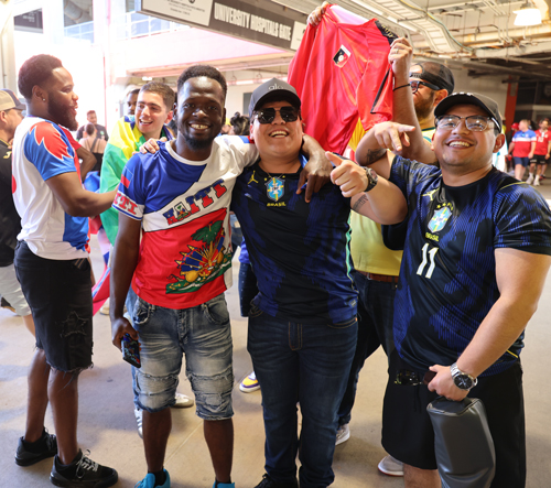 Fans from Haiti