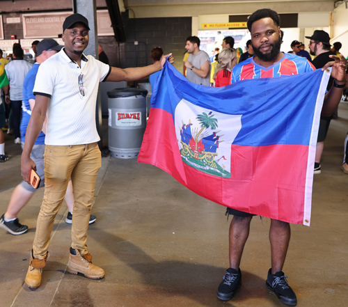 Fans from Haiti