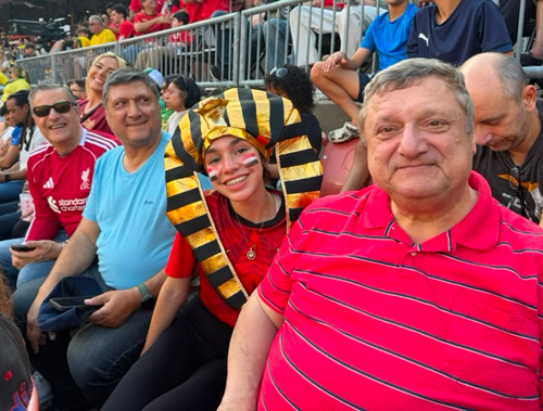 Fans from Lebanon and Egypt