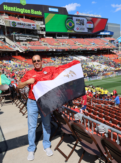 Fans of Egypt soccer at Cleveland match - Samy Tanious
