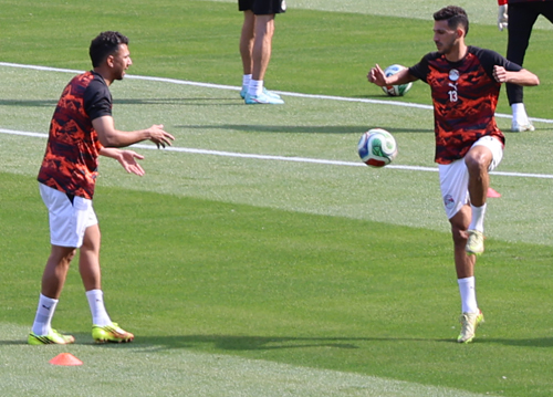 Egypt team warmup