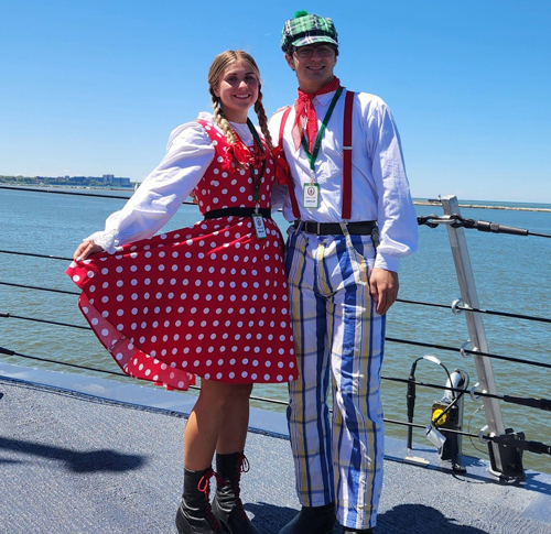 PIAST Polish Folk Song and Dance Ensemble and USS Cleveland