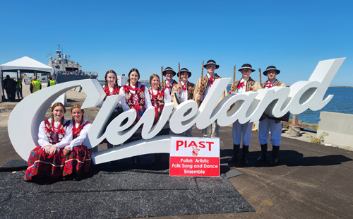 PIAST Polish Folk Song and Dance Ensemble and USS Cleveland