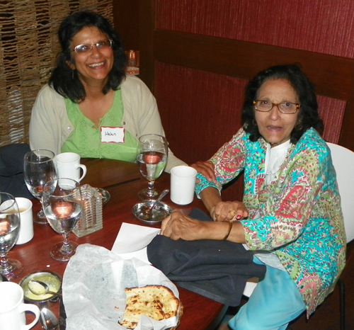 Helen and Mrs Bimlaji Malhotra