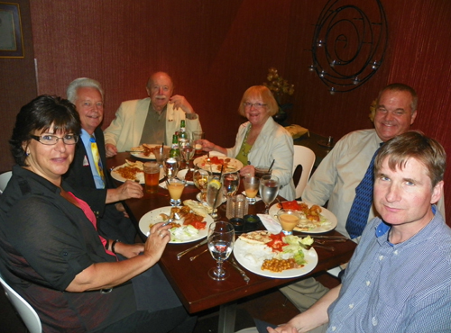 Kelli Coleman, Ken Kovach, August and Gloria Pust, Tim Ensch and Tom Sangrik