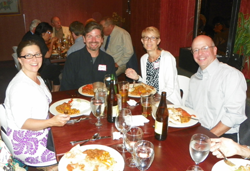 Chris and Evangeline Ramsay with Lynn and Lou McMahon