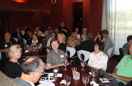 Some of the food adventurers at the Saffron Patch event