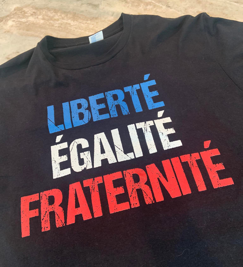 Liberte, egality, fraternite shirt