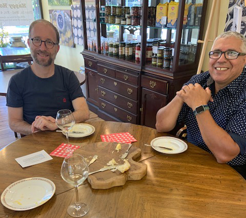 Consul General Yannick Tagand visits the Cheese Store