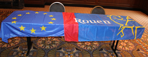 Flags of Cleveland and Rouen