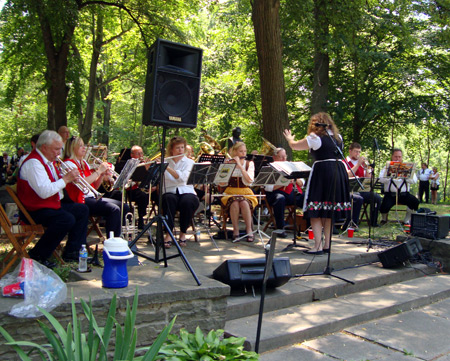 German band at German Cultural Garden in Cleveland