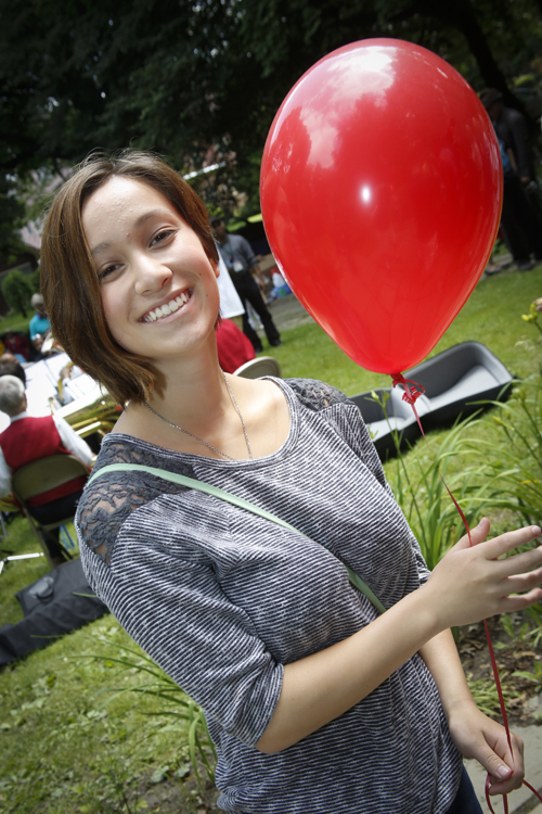Girl with red balloon