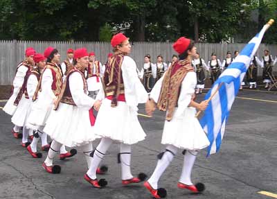 Greek teens dancing at Greek Festival