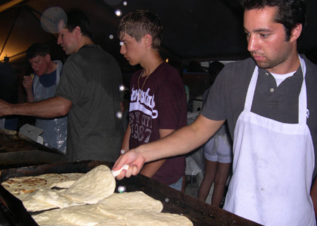 Cooking gyros at Greek Fest in Cleveland