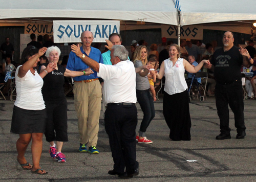 Dancing at annual Greek Festival at Sts Constantine and Helen Greek Orthodox Cathedral
