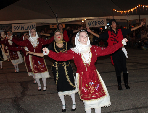 Greek dancers at the annual Greek Festival at Sts Constantine and Helen Greek Orthodox Cathedral