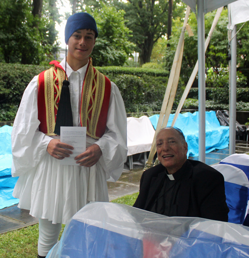 Father James Doukas with an Ermidis son