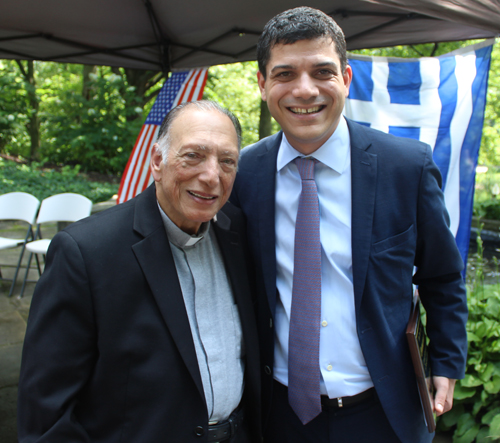 Father Doukas and Consul General Koubarakis