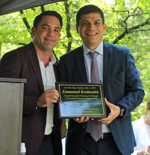 Representative Demetriou and Consul Koubarakis