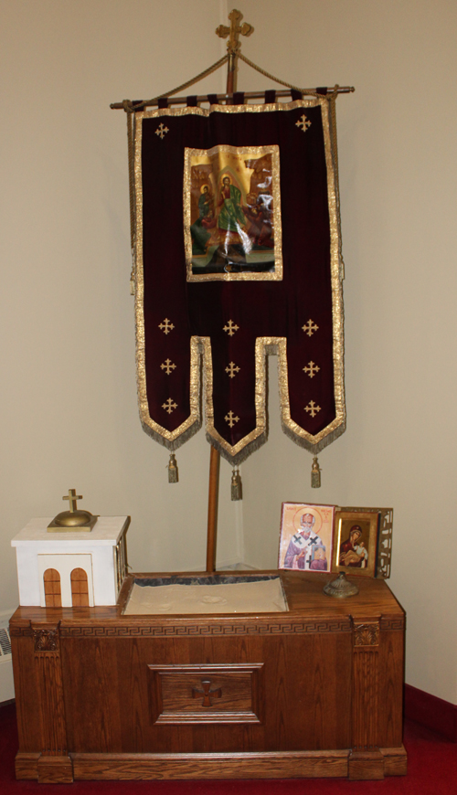 Inside of St Paul Greek Orthodox Church in North Roylaton Ohio