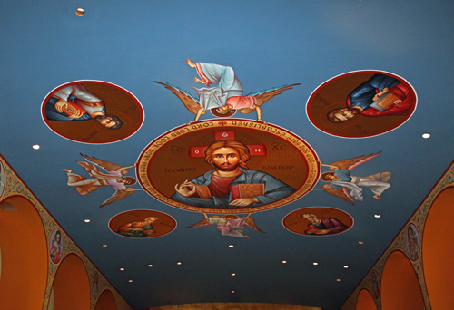 Inside Sts. Constantine & Helen Greek Orthox Cathedral - ceiling