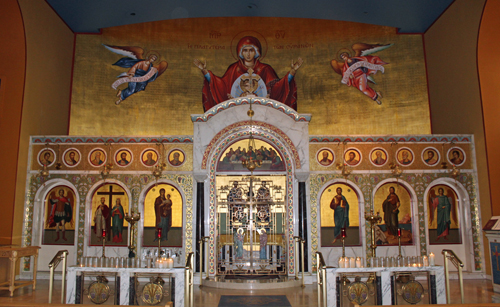 Inside Sts. Constantine & Helen Greek Orthox Cathedral