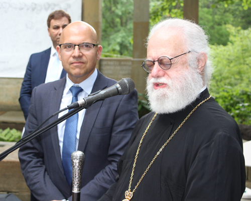 His Eminence Metropolitan Savas with Athanasios Sarantopoulos acting as cantor