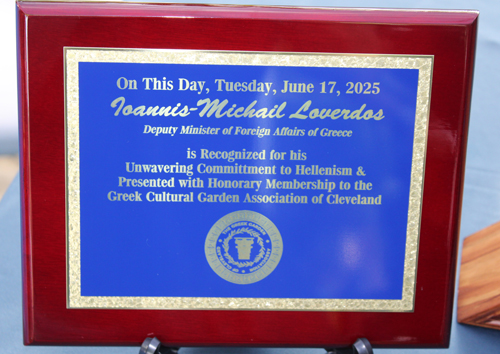 Deputy Minister plaque