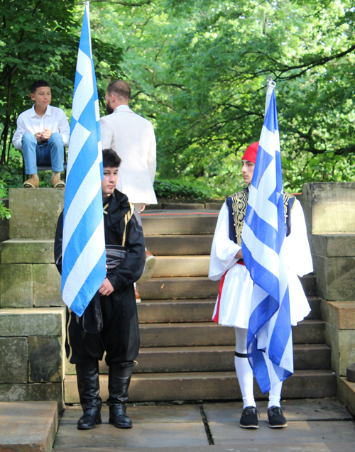 Greek and US national anthems