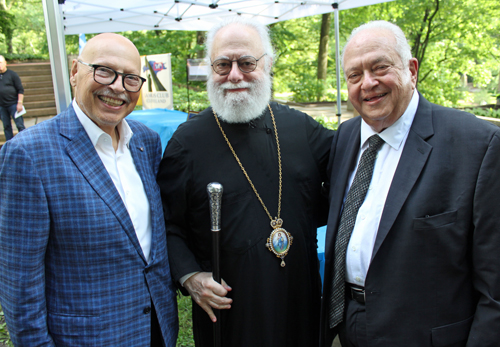 Man with His Eminence and Lou Frangos