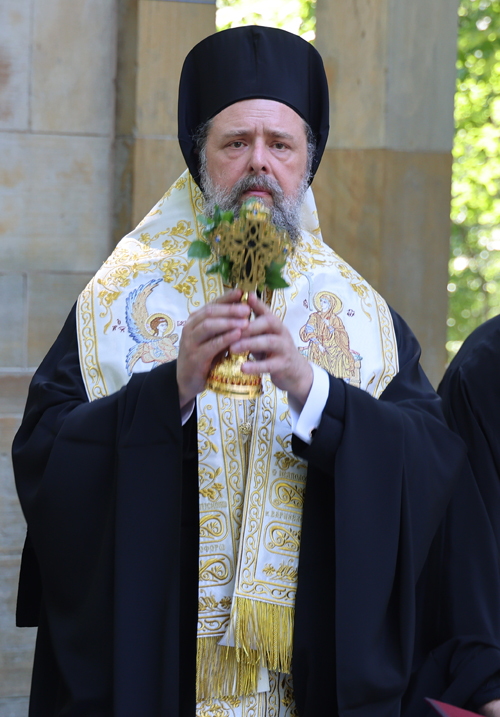 Blessing of the Waters in Greek Cultrual Garden in Cleveland