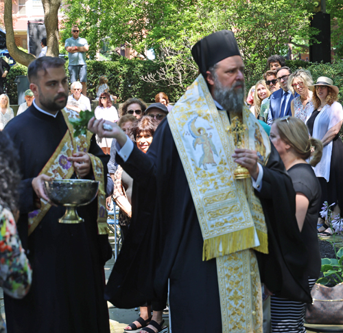 Blessing of the Waters in Greek Cultrual Garden in Cleveland