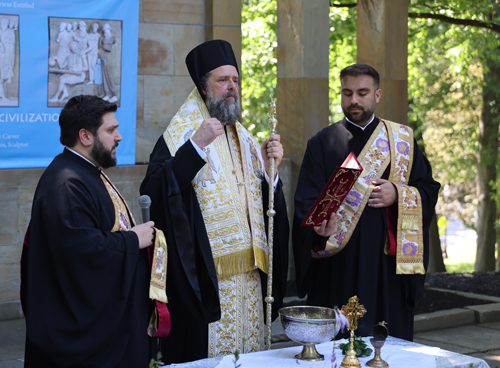 Blessing of the Waters in Greek Cultrual Garden in Cleveland