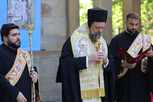 Blessing of the Waters in Greek Cultrual Garden in Cleveland